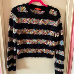 Lulumari Colorful Textured Knit Sweater